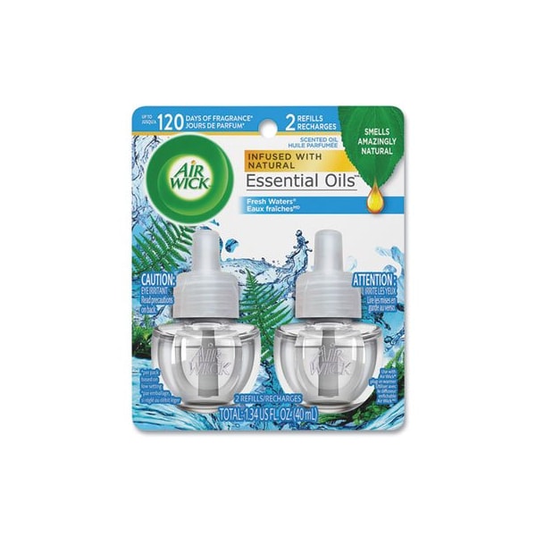 Reckitbenc Air Wick, SCENTED OIL REFILL, FRESH WATERS, 0.67 OZ, 2PK - 79717PK
