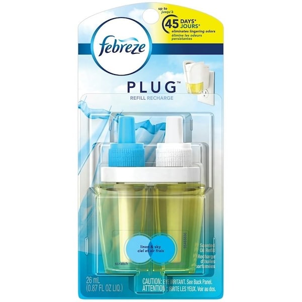Febreze Linen and Sky Air Freshener Refill, 26 mL, Aromatic, Lavender - 74901
