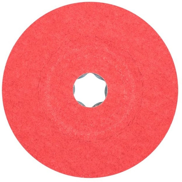 Disco de fibra COMBICLICK Pferd 40729, 4-1/2 pulgadas de diámetro. Cerámica Ox. CO-COOL 80 grano - 40729-PFERD