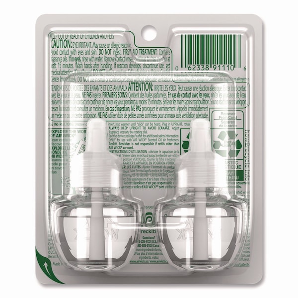 Air Wick Life Scents Scented Oil Refills, Paradise Retreat, 0.67 oz, PK2 - 62338-91110