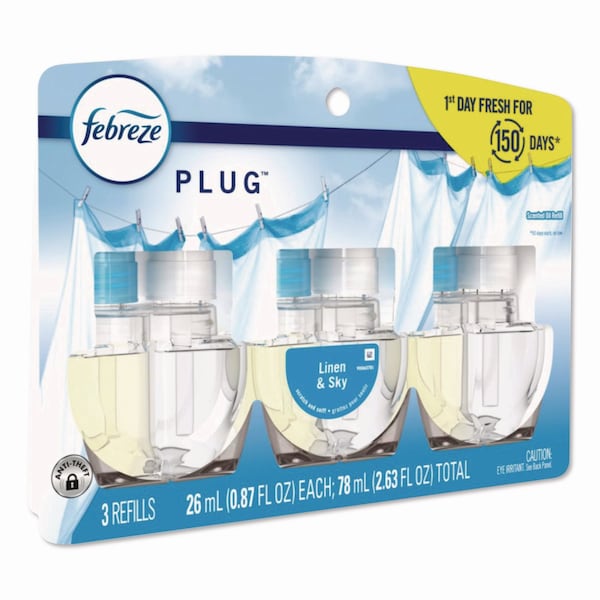 Febreze PLUG Air Freshener Refills, Linen and Sky, 2.63 oz, 18PK - 80781115