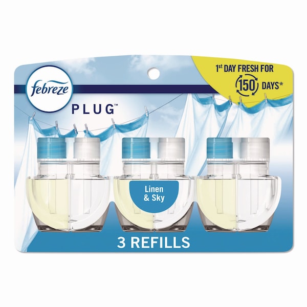 Febreze PLUG Air Freshener Refills, Linen and Sky, 2.63 oz, 18PK - 80781115