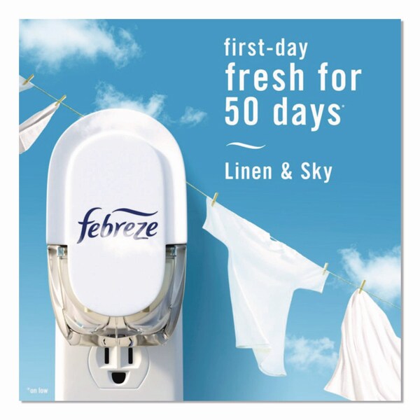 Febreze PLUG Air Freshener Refills, Linen and Sky, 2.63 oz, 18PK - 80781115