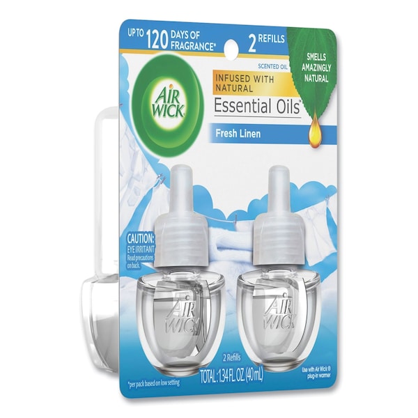Air Wick Scented Oil Refill, Fresh Waters, 0.67 oz, PK12 - 62338-79717