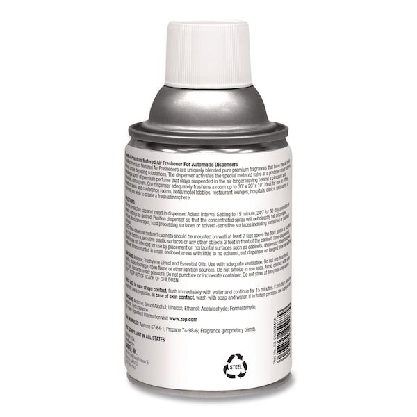 Timemist Metered Air Freshener Refill, Citrus, 6.6 oz Aerosol Spray, PK12 - 1042781