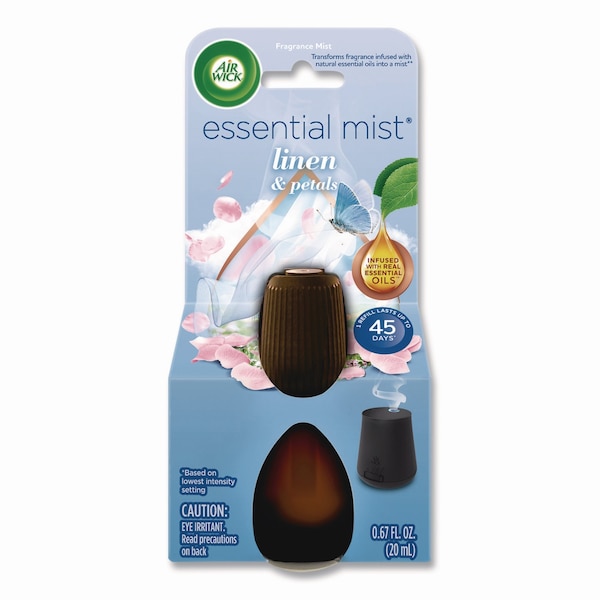 Air Wick Essential Mist Refill, Linen and Petals, 0.67 oz - 62338-02760