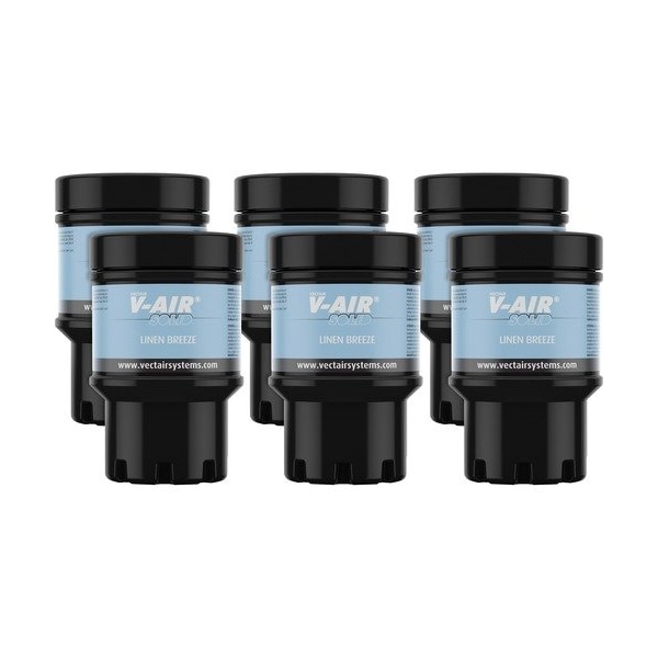 Vectair Systems Refill, V-Air MVP, Linen Brze, 2-7/10inx2-7/10inx4-2/5in, MI, 6PK - VTSSOLIDLIN