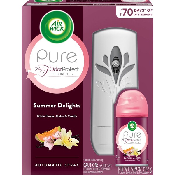 Air Wick Air Freshener Starter Kit, Summer Delights, 6.17 oz, MI, PK 4 - RAC88410CT