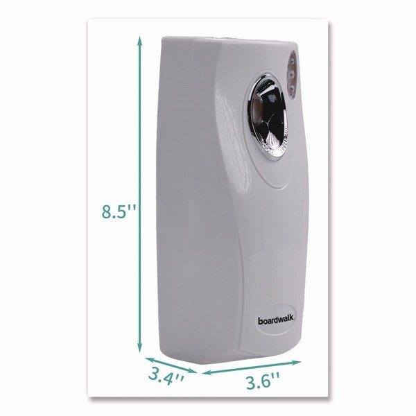 Boardwalk Metered Air Freshener Dispenser, 9.5 in. x 3.5 in. x 3.75 in., White, 12PK - CL7-BOARDWK