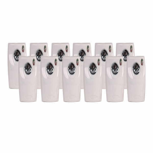 Boardwalk Metered Air Freshener Dispenser, 9.5 in. x 3.5 in. x 3.75 in., White, 12PK - CL7-BOARDWK