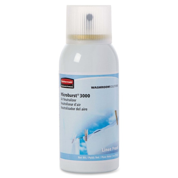 Rubbermaid Commercial Air Freshener Refill, Linen Fresh, PK12 - FG4012551