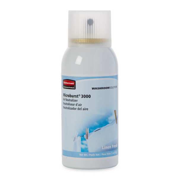 Rubbermaid Commercial Air Freshener Refill, Linen Fresh, PK12 - FG4012551