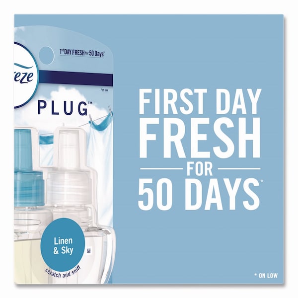 Febreze PLUG Air Freshener Warmer Start Kit, Clear/White - 90121
