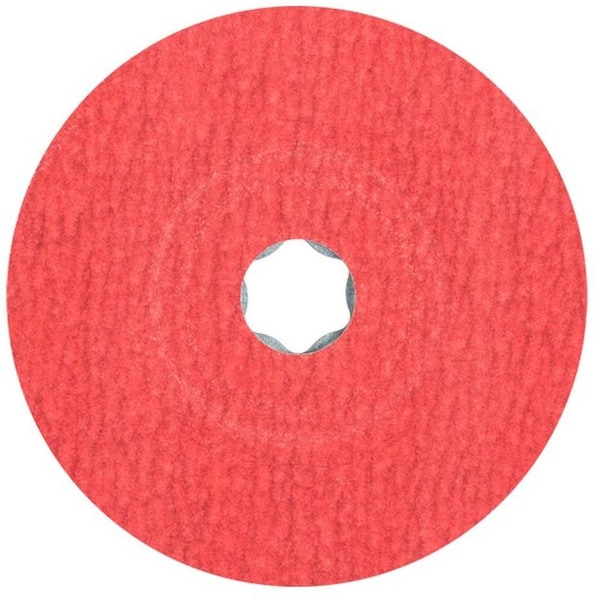 Disco de fibra Pferd 40731 COMBICLICK de 4-1/2 pulgadas de diámetro. Óxido de cerámica CO-COOL 120G - 40731-PFERD