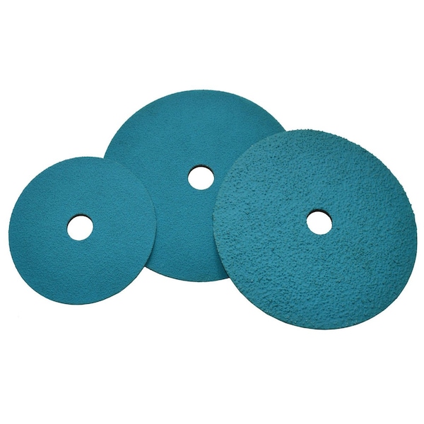 Disco de fibra de resina de circonia Alfa 4-1/2in x 7/8 60 Grit - FDZ61955