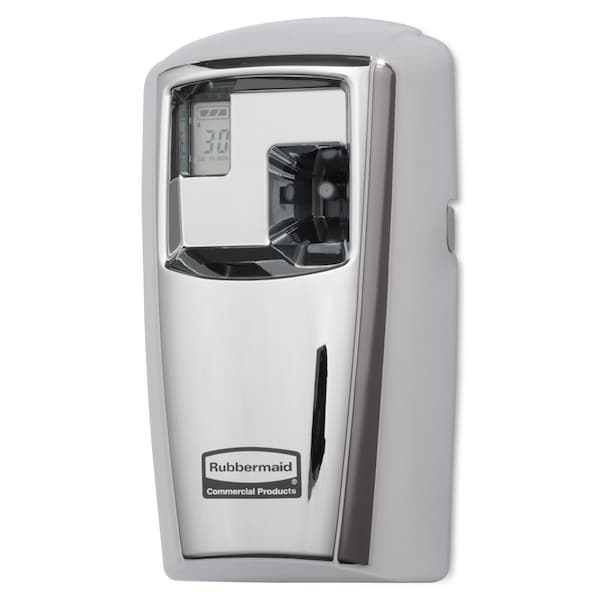 Rubbermaid Commercial Aerosol Dispenser, LCD, Chrome - 1793533