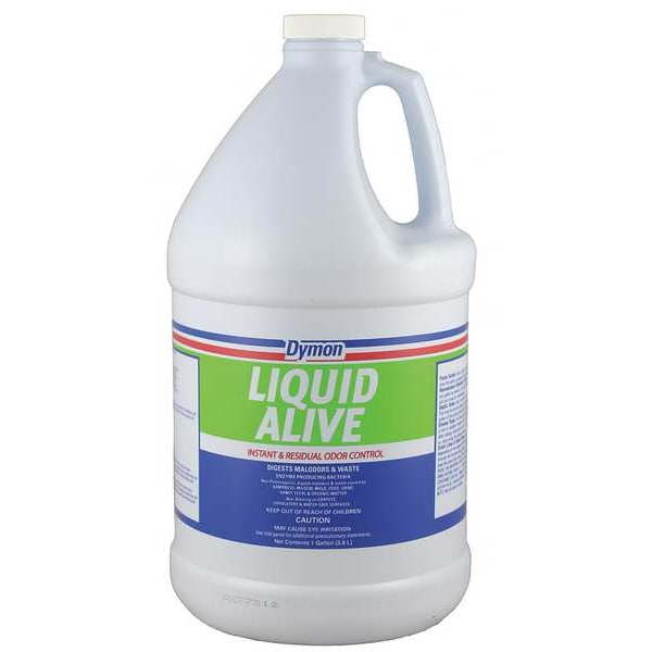 Dymon Liquid Alive Odor Eliminator, Jug, 1 Gal, Ready to Use Liquid, 4 Pack - 33601