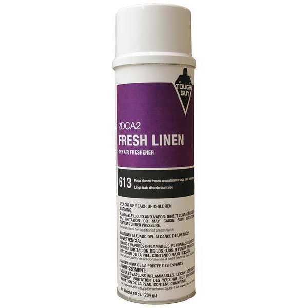Tough Guy Air Freshener, Aerosol Spray Can, 10 oz, Ready to Use, Linen Fragrance - 2DCA2