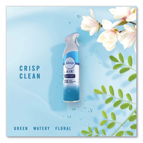 Febreze AIR, Heavy Duty Crisp Clean, 8.8 oz Aerosol, PK6 - 96257
