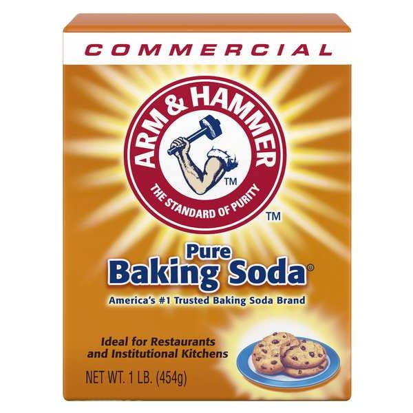 Arm & Hammer Baking Soda, 1 lb, Box, Powder, Ready to Use, Unscented, 24 PK - 33200-84104