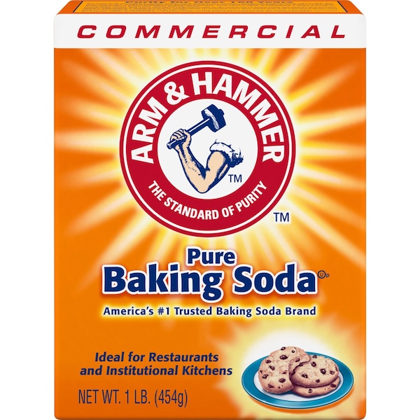 Arm & Hammer Baking Soda, 1 lb, Box, Powder, Ready to Use, Unscented, 24 PK - 33200-84104