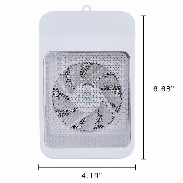 Fresh Products ourfreshE Dispenser, 2.71 x 4.19 x 6.68, White - OFE-F-000I006M