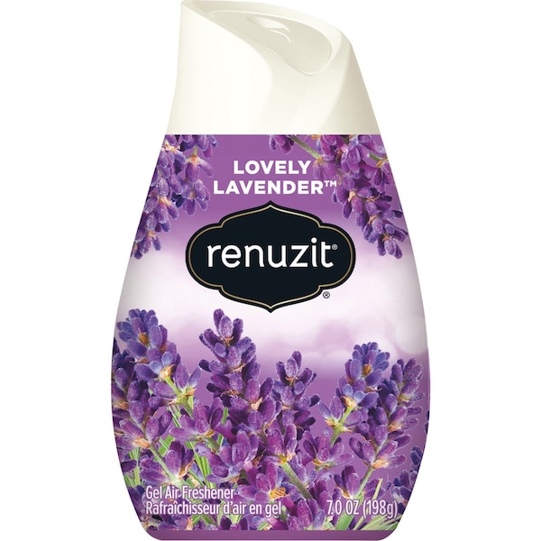 Renuzit Adjustables Air Freshener, Lovely Lavender, Solid, 7 oz, PK12 - DIA 35001
