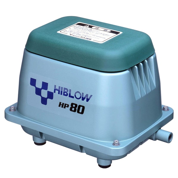 Hiblow HIBLOW HP-80 Aluminum Linear Diaphragm AC Septic Air Pump - HP-80-0110