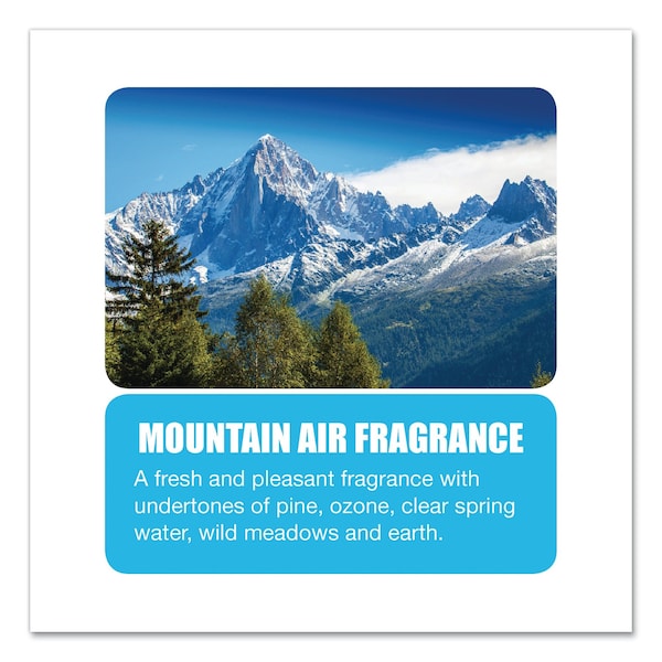 Big D Metered Concentrated Room Deodorant, Mountain Air Scent, 7 oz, PK12 - 046300