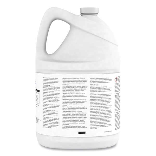 Diversey Breakdown Odor Eliminator, Fresh Scent, Liquid, 1 gal Bottle, PK4 - 94291110