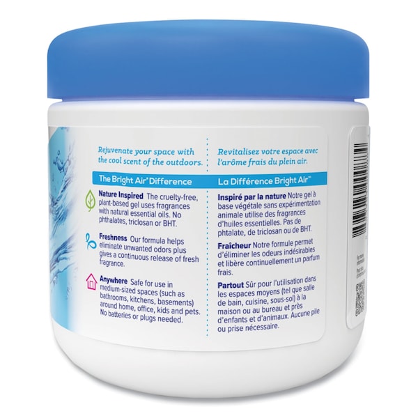 Bright Air Super Odor Eliminator, Cool and Clean, Blue, 14 oz Jar - 900090