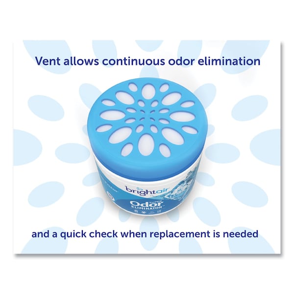 Bright Air Super Odor Eliminator, Cool and Clean, Blue, 14 oz Jar - 900090