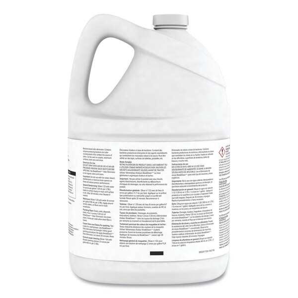 Diversey Breakdown Odor Eliminator, Cherry Almond Scent, Liquid, 1 gal Btl, PK4 - 94355110