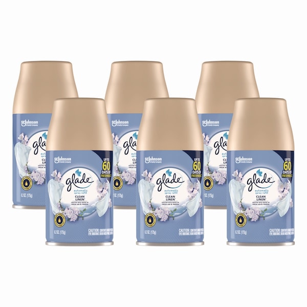 Glade Automatic Air Freshener Clean Linen 62 oz PK6 6PK - SJN337568