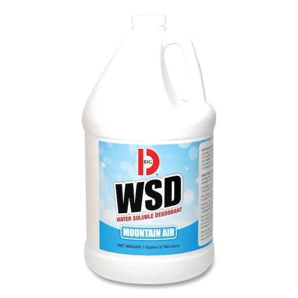 Big D Water-Soluble Deodorant, Mountain Air, 1 gal Bottle, PK4 - 135800