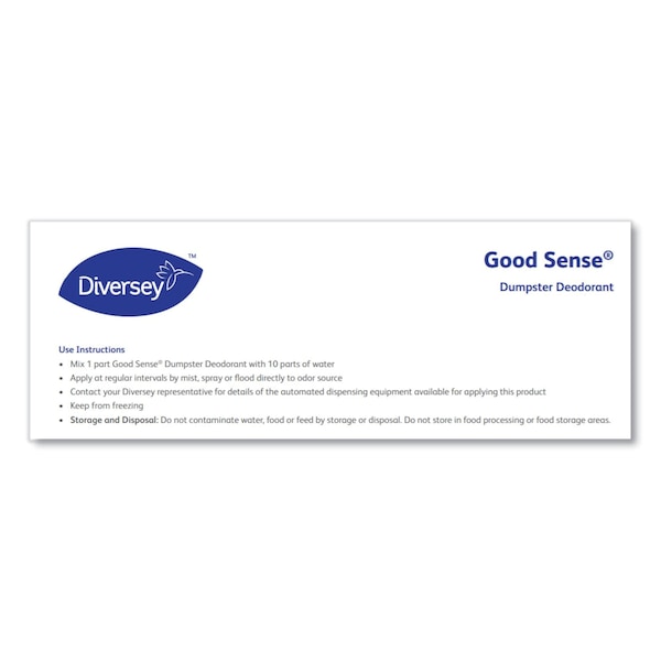 Diversey Good Sense Dumpster Deodorant, Cherry, 5 gal - 95618635
