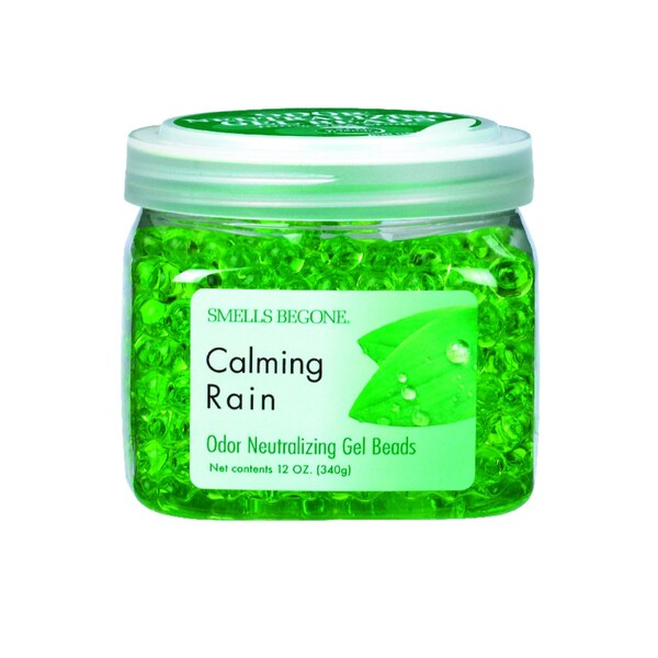 Smells Be Gone Smells Begone Calming Rain Scent Odor Neutralizer 12 oz Gel Beads - 52512