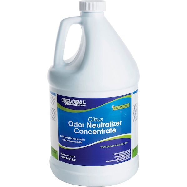 Global Industrial Odor Neutralizer Concentrate, Citrus, 1 Gallon Bottles, 4PK - 641371