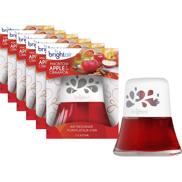 Bright Air Scented Oil Air Freshener, Oil, Apple, PK6 - 900022CT