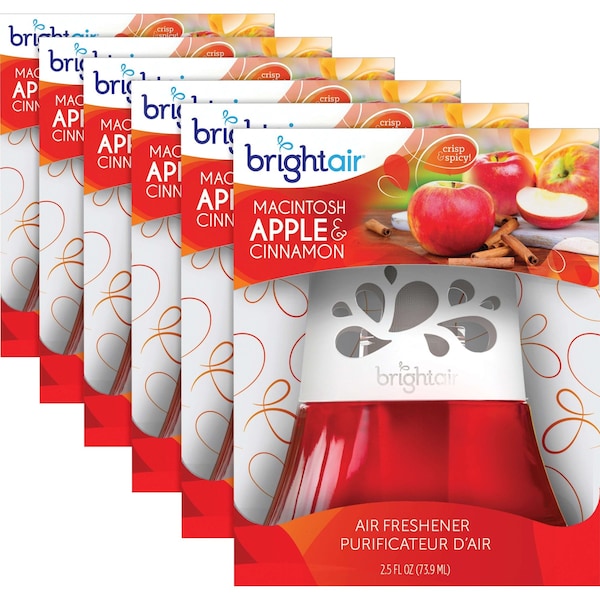 Bright Air Scented Oil Air Freshener, Oil, Apple, PK6 - 900022CT