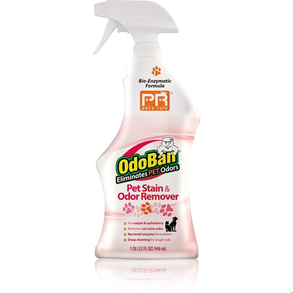 Odoban Pets Rule BioStain & Odor Remover, 32 oz Spray Bottle - 960071-Q6