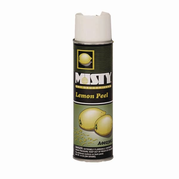 Misty Handheld Air Deodorizer, Lemon Peel, 10 oz Aerosol Spray, PK12 - 1001842