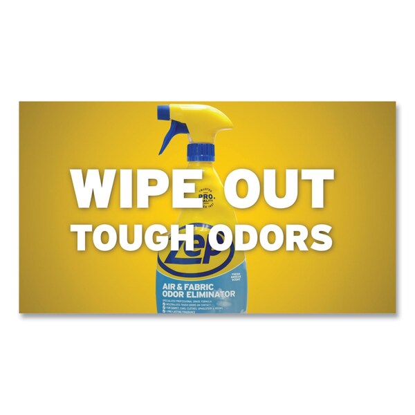Zep Air and Fabric Odor Eliminator, Fresh Scent, 32 oz, PK12 - ZUAIR32