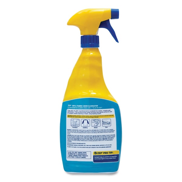 Zep Air and Fabric Odor Eliminator, Fresh Scent, 32 oz, PK12 - ZUAIR32