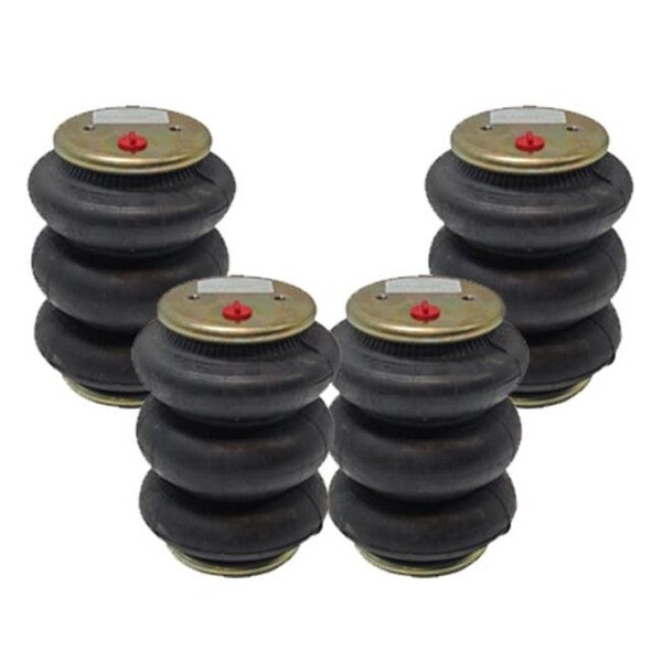 Airbagit AirBagIt BAG-FREE-7X 4-2600Lb Triple Bellow Air Bags Air Springs - BAG-FREE-7X
