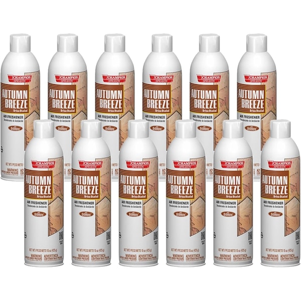 Chase Products Sprayon air freshener Autumn Breeze net 15 oz., 12PK - 5324