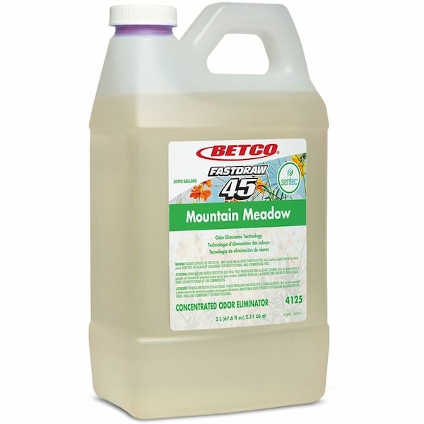 Betco Sentec Odor Eliminator, Mountain Meadow Scented, FASTDRAW 45, 2 liters, 2PK - 4125B200