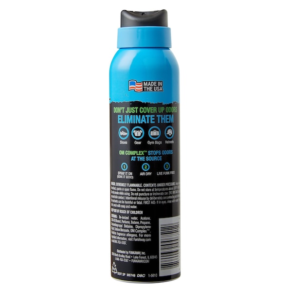 Funk Away Extreme Odor Eliminating Sport Peggable Aerospray - FASA3.4