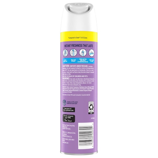 Glade Glade Lavender & Vanilla Scent Air Freshener 8.3 oz Aerosol 1 pk - 40702