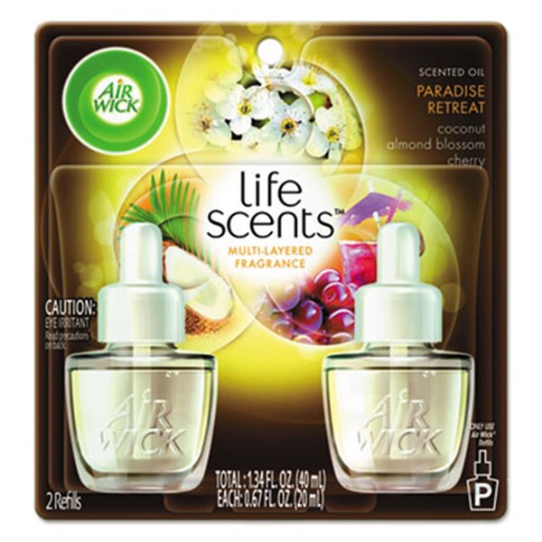 Air Wick Life Scents Scented Oil Refills- Paradise Retreat- 0.67 oz. - 91110